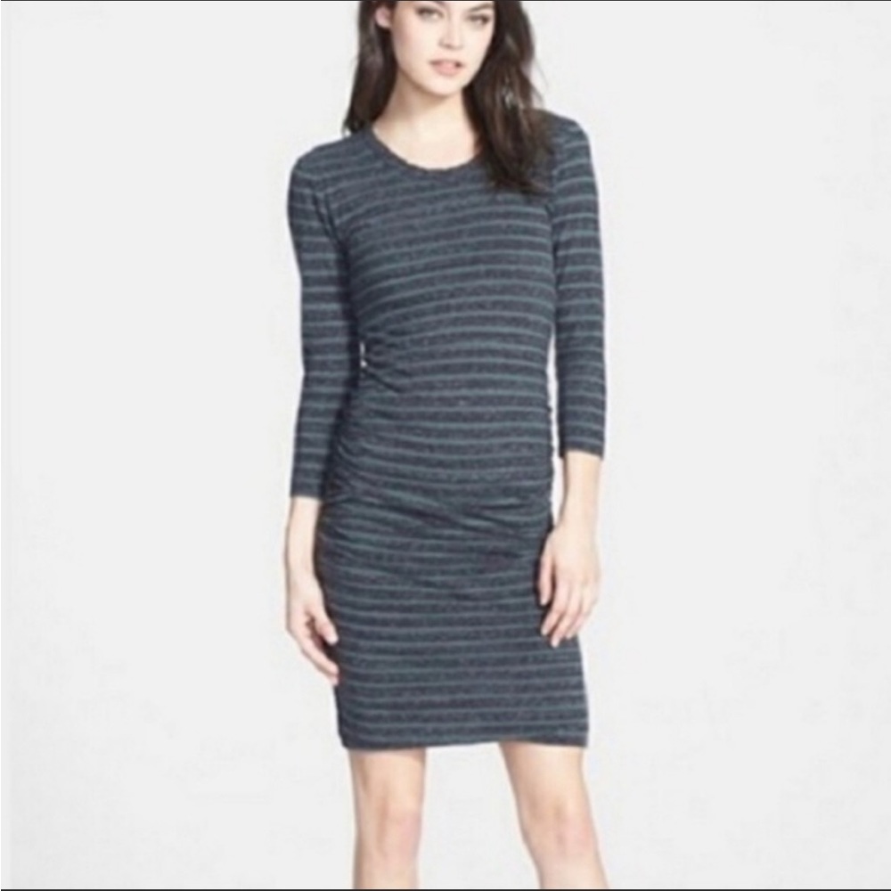 James Perse body on jersey stripe dress